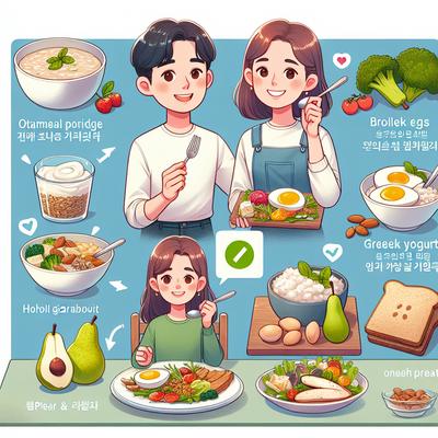 혈당 조절을 위한 완벽한 아침식사 레시피 5가지